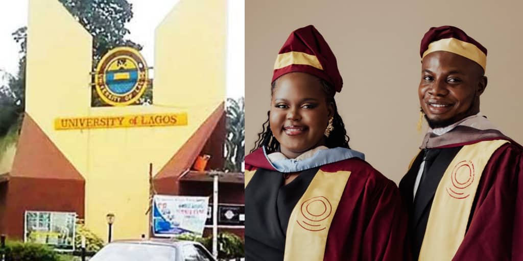 Man shares heartwarming story as he graduates with degree and wife from UNILAG