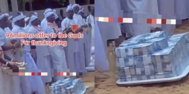 Man allegedly donates ₦96 million to gods for thanksgiving