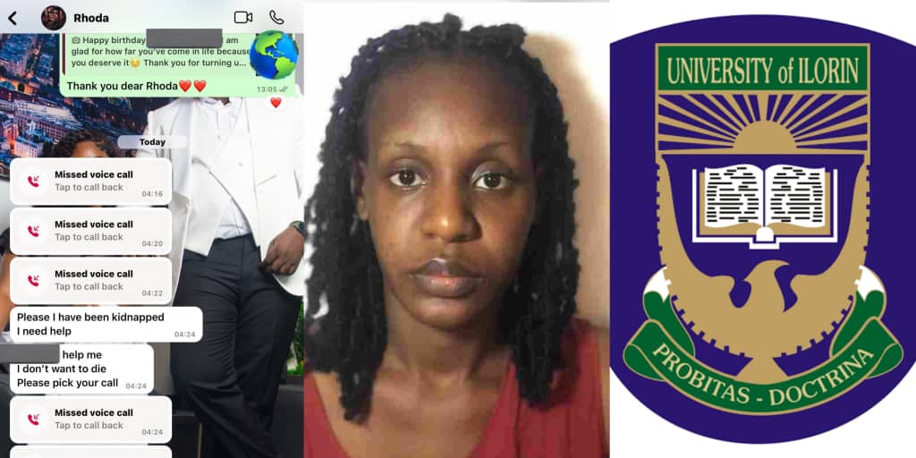 Kidnapped UNILORIN student, Rhoda's last WhatsApp message surfaces