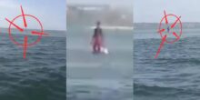 Man spotted standing on water in viral video, rumored to be a ghost