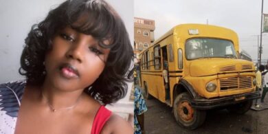 Lady warns commuters after spotting mad man from her street driving a bus