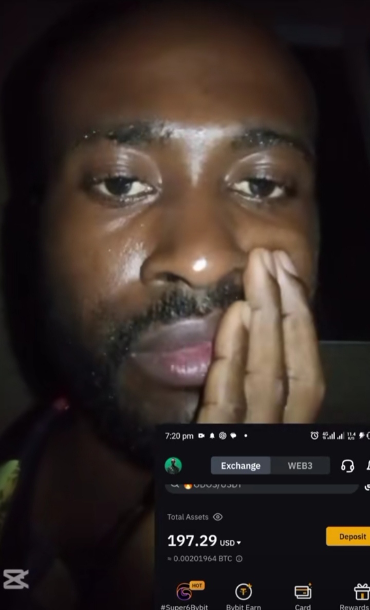 Man cries out as he loses N2M to cryptocurrency after his father gave it to him to start up business 