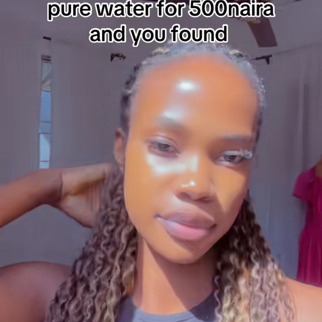 Lady discovers shocking contents in ₦500 pure water, speaks about suing company