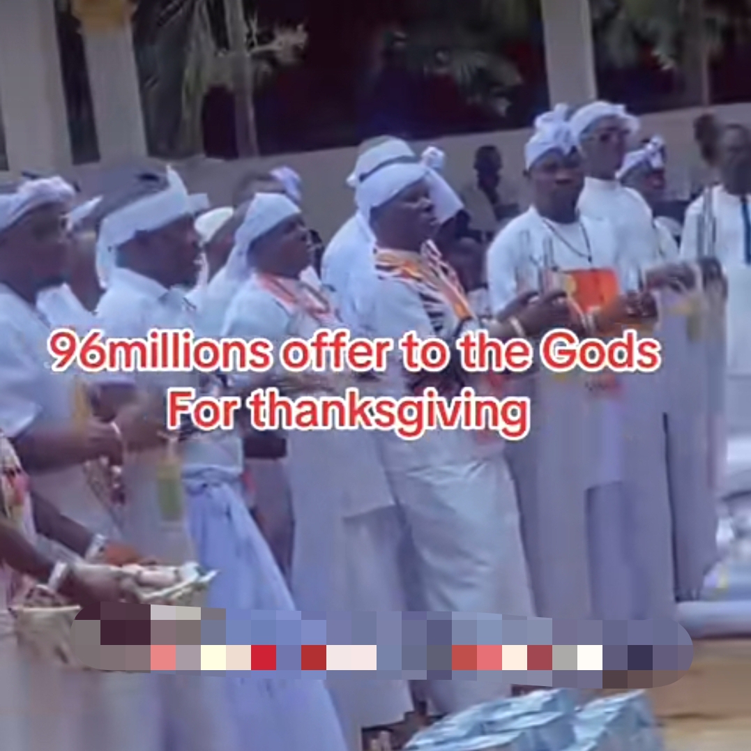 Man allegedly donates ₦96 million to gods for thanksgiving