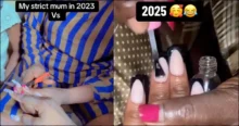 Strict mom goes from cutting daughter's nails to painting them after two years