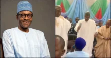 Outrage as ex-president Buhari spends dollars on singer