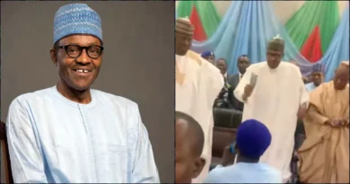 Outrage as ex-president Buhari spends dollars on singer