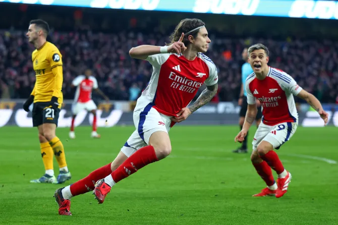 EPL: Arsenal secure narrow 1-0 victory over Wolves