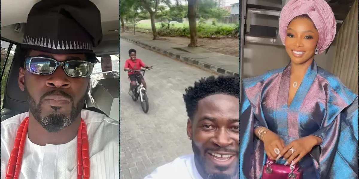 "Tiwa bought our son bike, I taught him to ride" - Teebillz shades Toke Makinwa