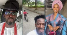 "Tiwa bought our son bike, I taught him to ride" - Teebillz shades Toke Makinwa