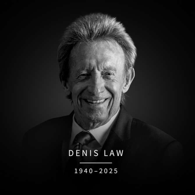 Manchester United legend Denis Law dies at 84