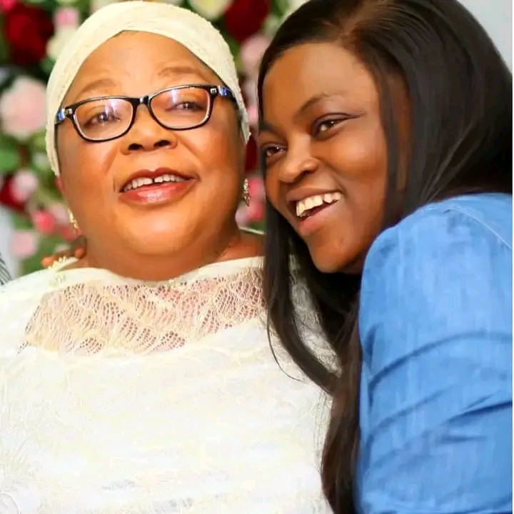 Funke Akindele and her mother 