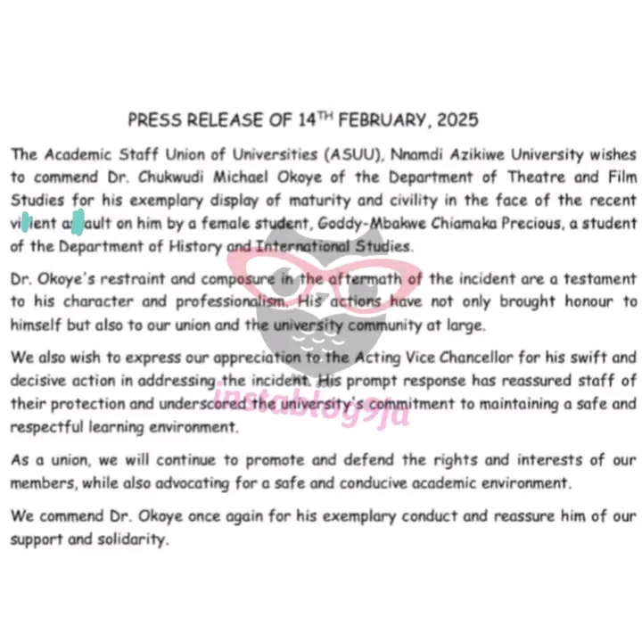 ASUU statement 