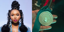 Yemi Alade receives Grammy medal