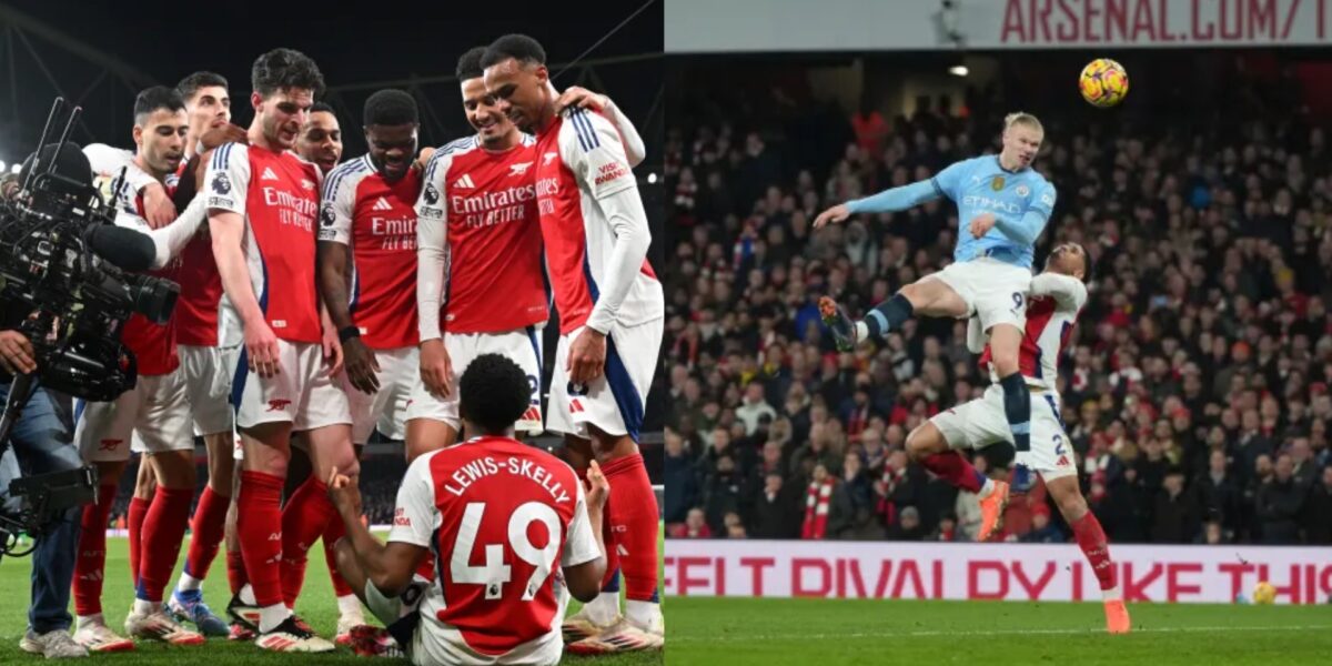 EPL: Arsenal thrash Man City 5-1 to close gap on Liverpool