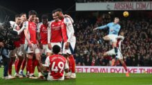 EPL: Arsenal thrash Man City 5-1 to close gap on Liverpool