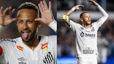 Neymar hails teammates after netting first goal since returning to Santos