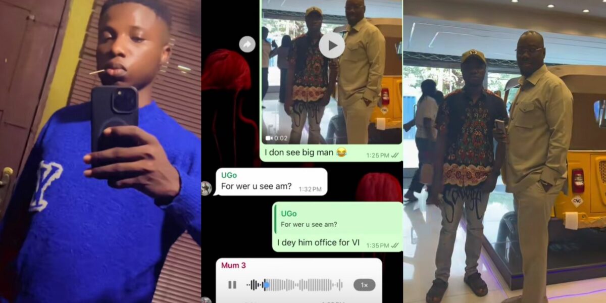 Man shares his mom's reaction after sending photo of him and Obi Cubana on family WhatsApp group