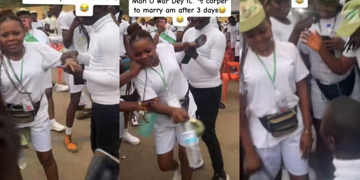 Drama as alleged Man O' War officer proposes to corper after 3 days