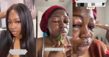 Lady shares how eyelids began to swell after using eyelash extensions