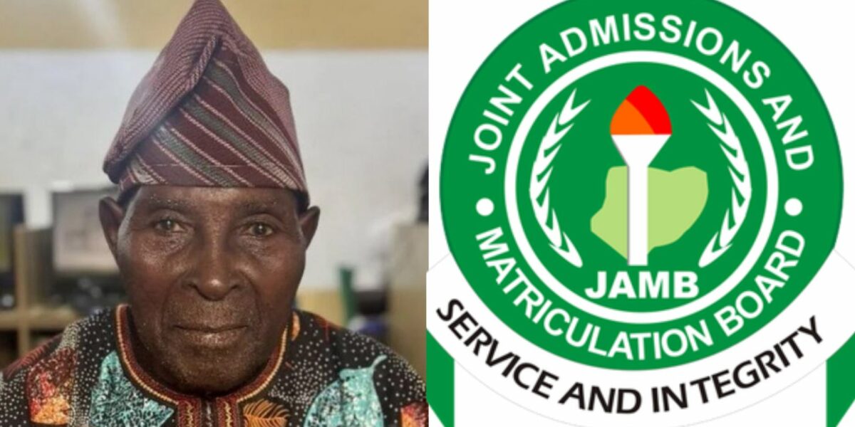 94-year-old man inspires many as he registers for UTME