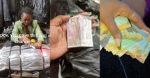 Thrift seller overjoyed as she finds foreign currency in bale of clothes