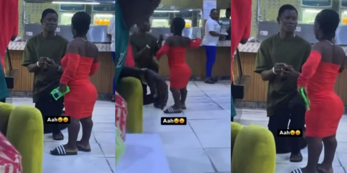 Drama as lady gives man thunderous slap for proposing in public