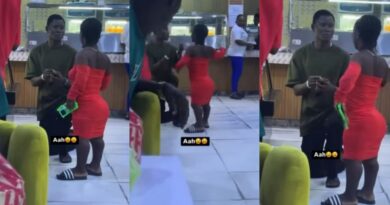 Drama as lady gives man thunderous slap for proposing in public