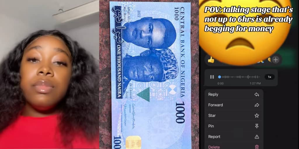 Lady laments as talking stage begs her for ₦2k or ₦1,500 just 6 hours after they met