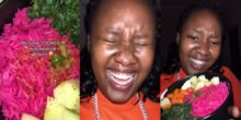 Lady in disbelief after seeing rice her 31-year-old sister cooked hours after she left home