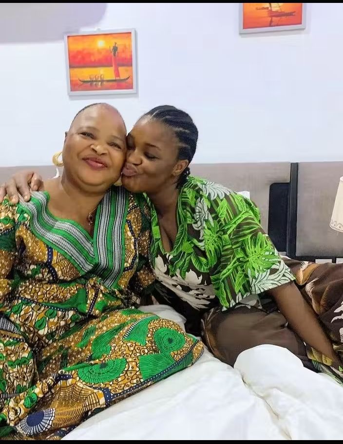 Chacha Eke and her mother 