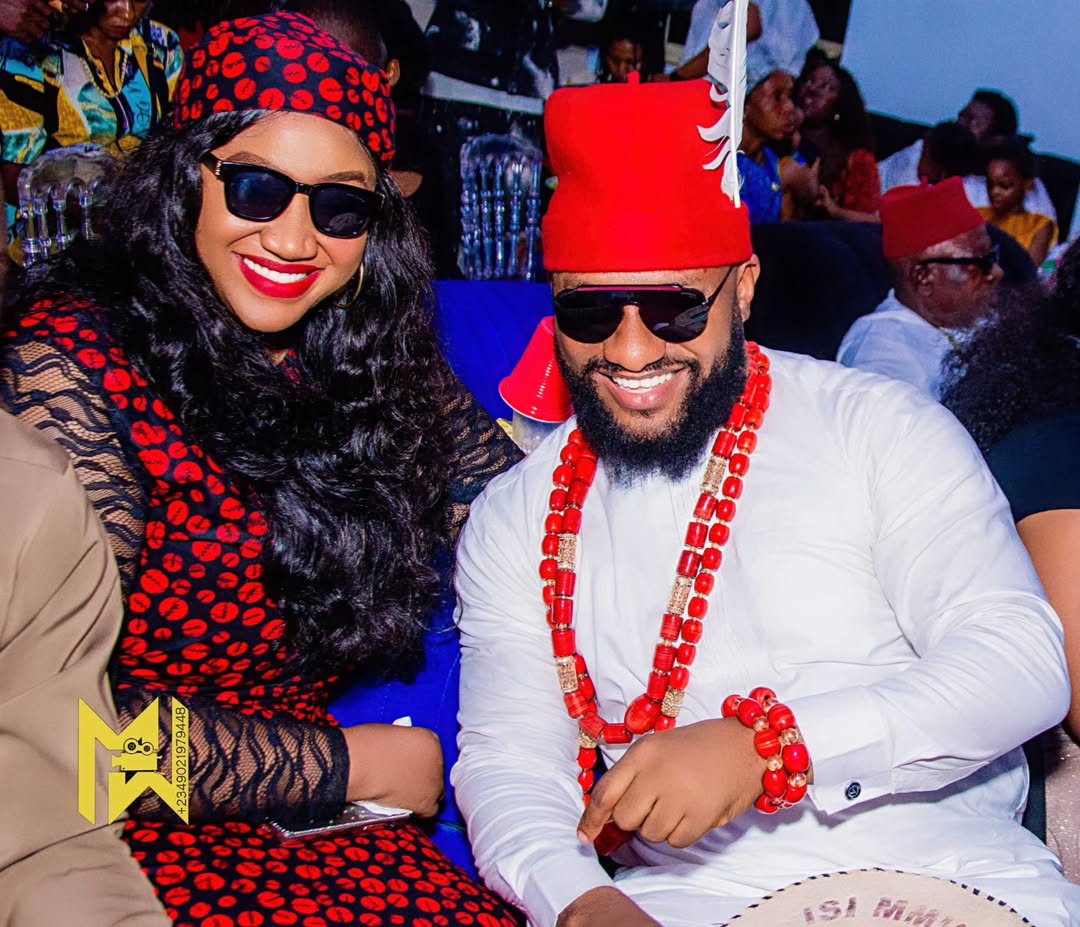 Yul Edochie and Judy Austin expects 3rd child, shows off baby bump