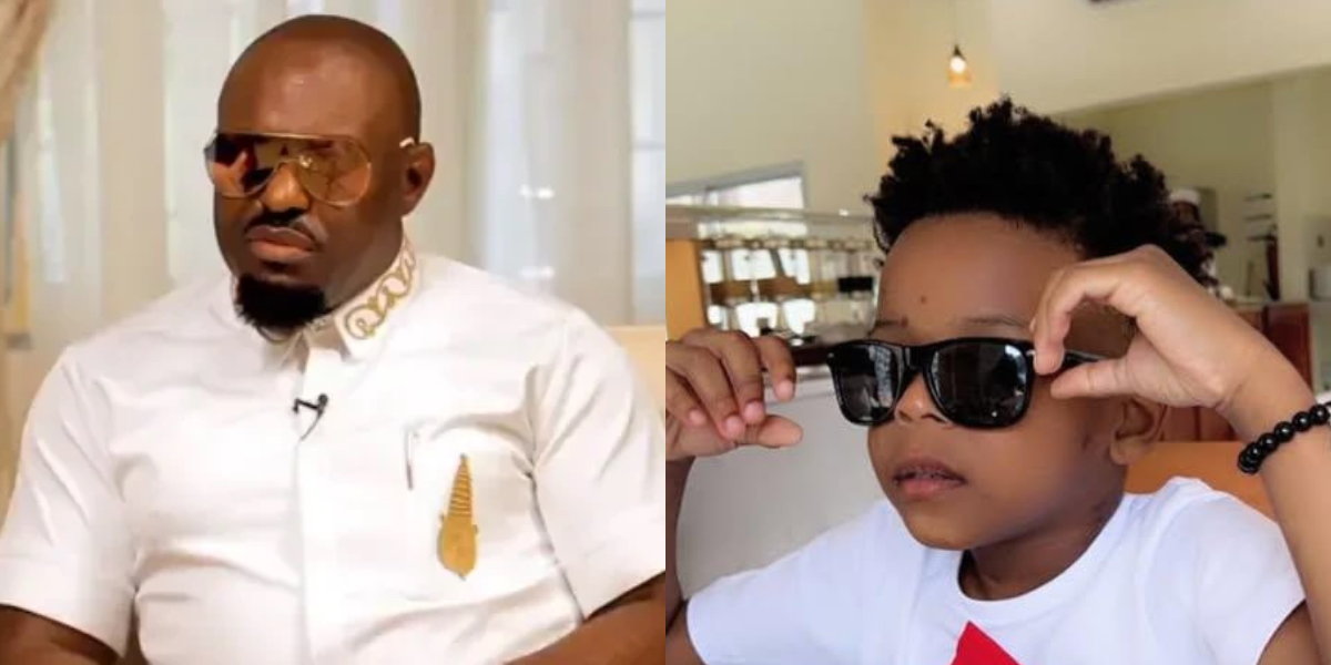 Jim Iyke shares cute photos of son as he celebrates birthday