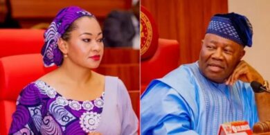 "Her actions have no remedy" - Sen Nwebonyi reveals why Akpabio changed her seat