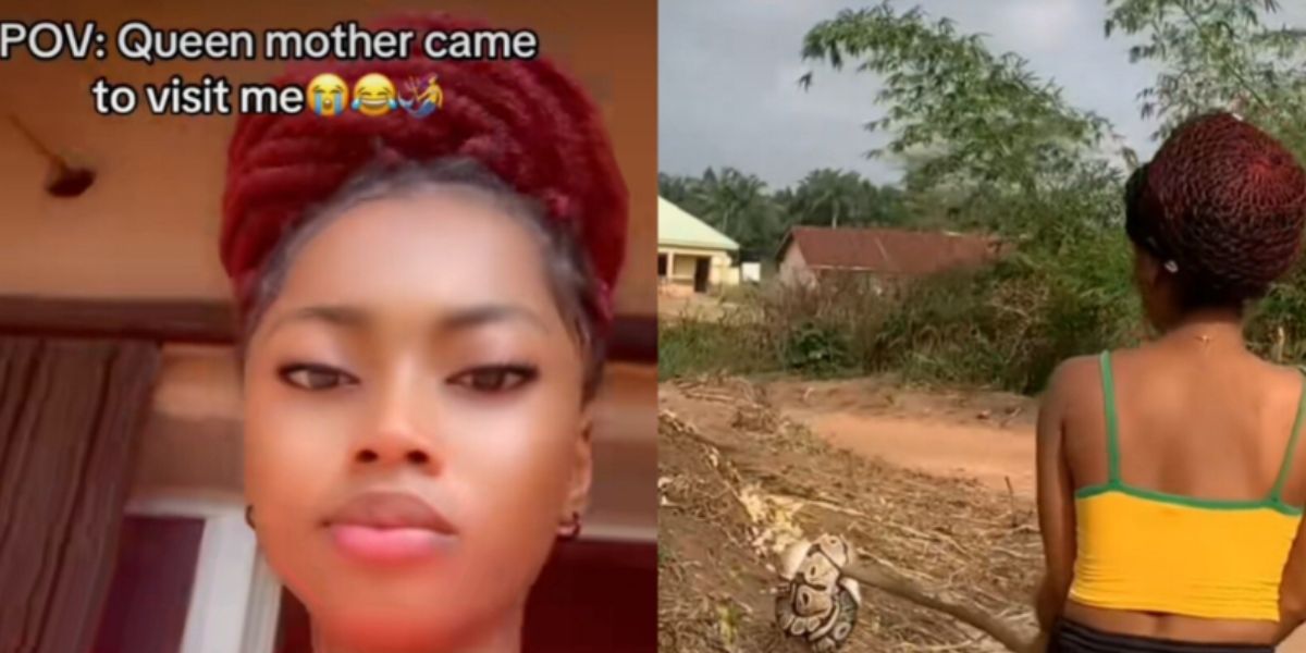 Lady shows how she handled "Queen Mother" who came to visit her