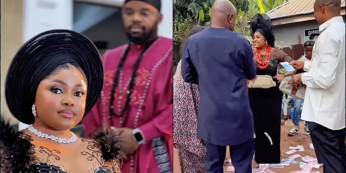 Moment Marymic chooses N18M cash over big wedding, happily ties the knot