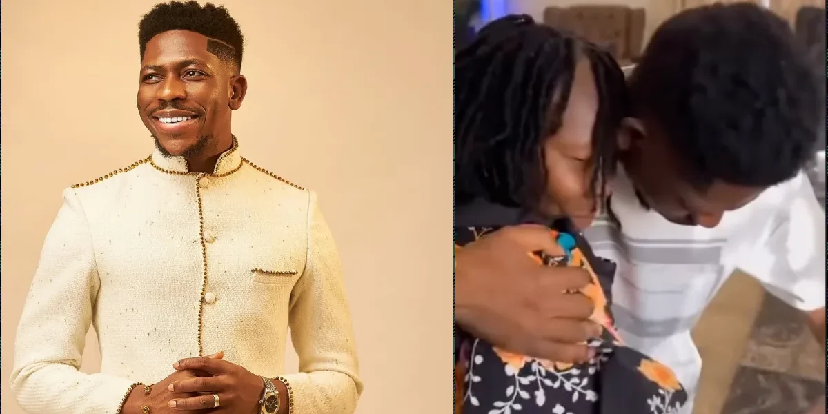 Moses Bliss emotional as mother prays for him on 30th birthday