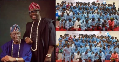 Seyi Law unveils 60% of his 98-year-old father’s large family, sparks reactions