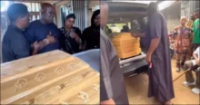 Father weeps, lays first daughter to rest after health complication