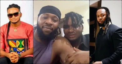 Emotional moment as Semah prays for Flavour, calls him ‘sweet father’