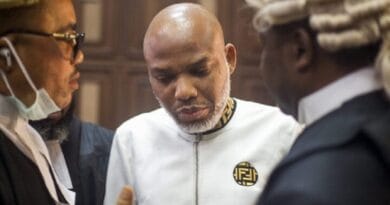 Nnamdi Kanu pleads not guilty to fresh charges, apologizes for outburst