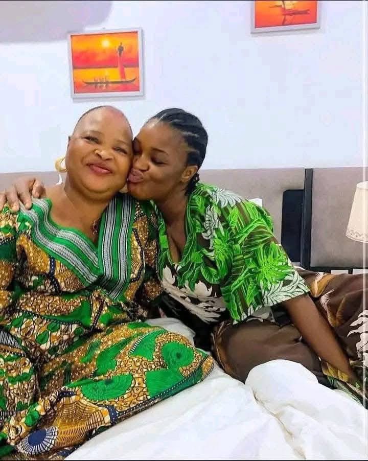 Chacha Eke and her mother 