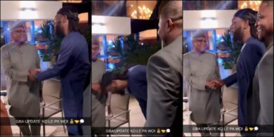 Watch moment Burna Boy meets with Aliko Dangote