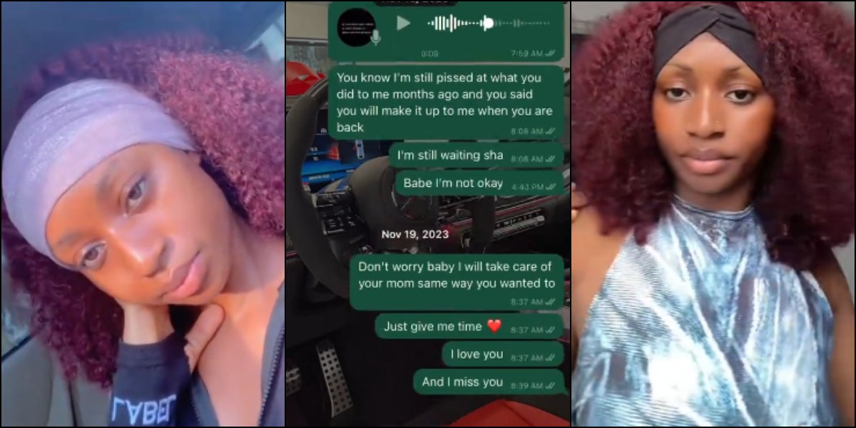 Lady recalls sending messages to boyfriend unaware he passed away