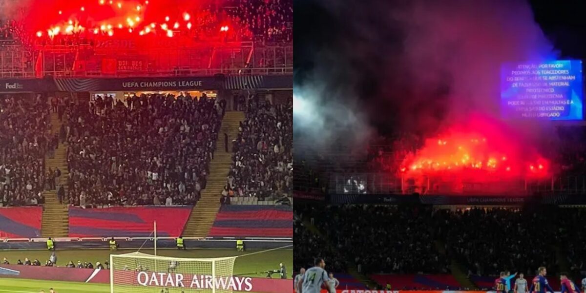 UCL: Benfica face potential UEFA sanctions after fan disturbances in Barcelona