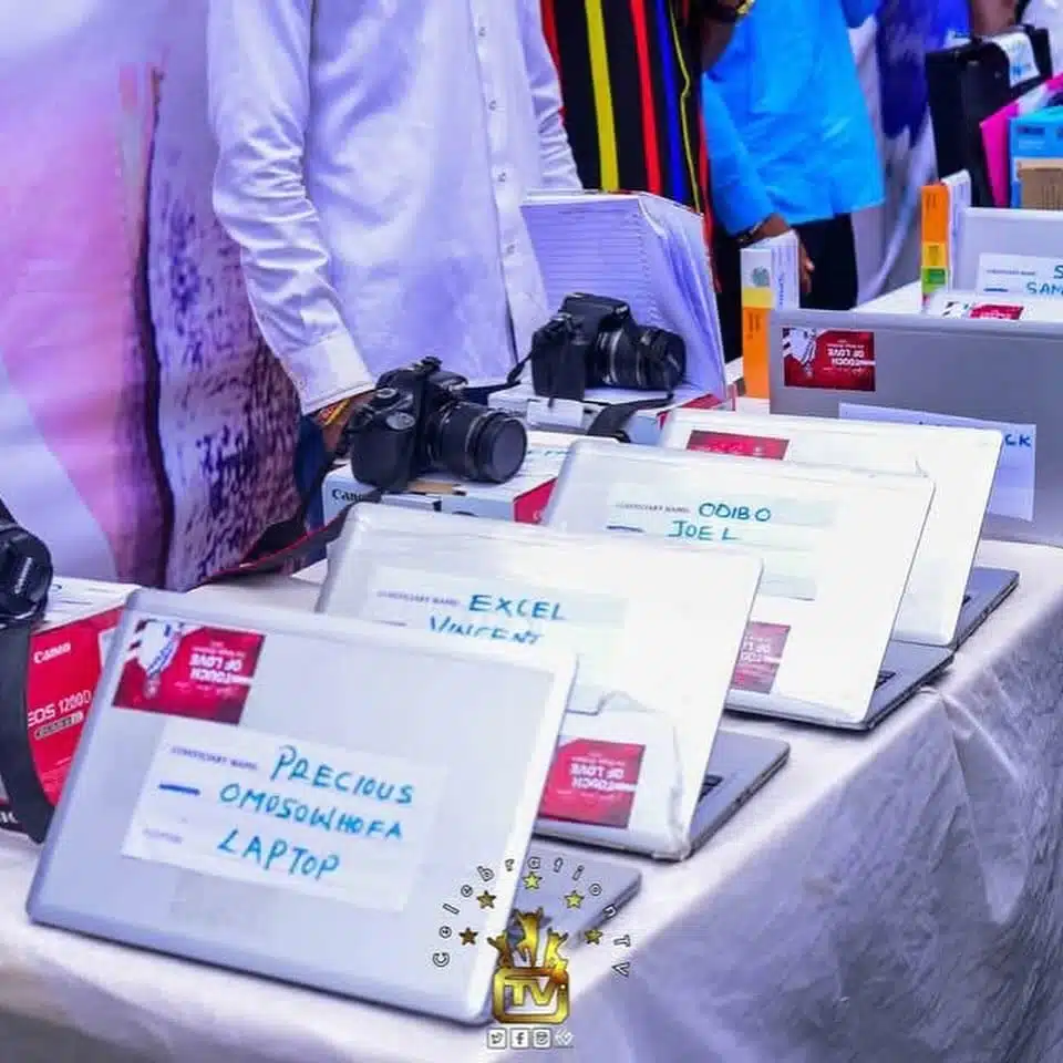 "Don't do fraud with it" - Apostle Johnson Suleman empowers youths with laptops, sewing machines, others