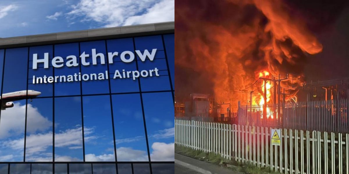 London's Heathrow airport shut down after fire caused major power cut