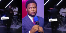 Pastor Femi Lazarus sends out drummer from church for disrupting his ministration