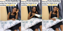 "He said his genotype changed" - Lady devasted as fiance calls off wedding weeks to ceremony after 5 years of dating