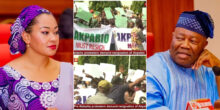 Chaos in Abuja as protesters storm National Assembly, demand justice for Natasha amid Akpabio scandal